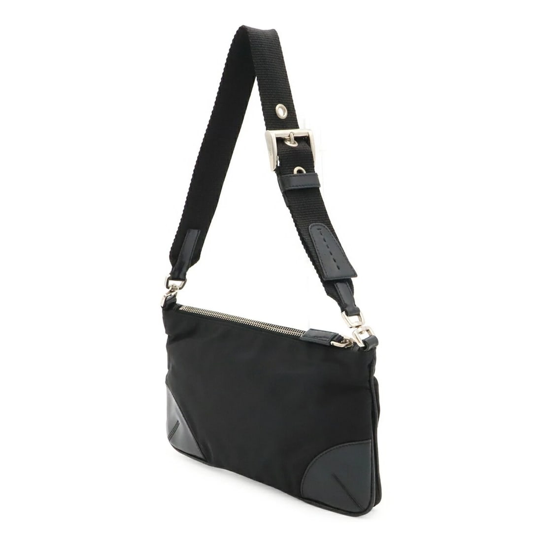 PRADA TRIANGLE TESSUTO LIGHT SHOULDER BAG - 3