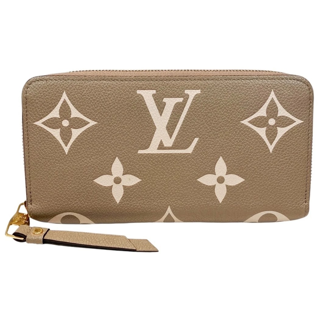 LOUIS VUITTON ZIPPY WALLET LONG MONOGRAM EMPREINTE LEATHER: Louis Vuitton Zippy Wallet Long Monogram Empreinte Leather Brand: Louis Vuitton Type/Style: Material: Monogram Empreinte , Leather Color: Tourterelle Size: (HxWxD) 10.5cm x 19.5cm x 3cm / 4.13inch x