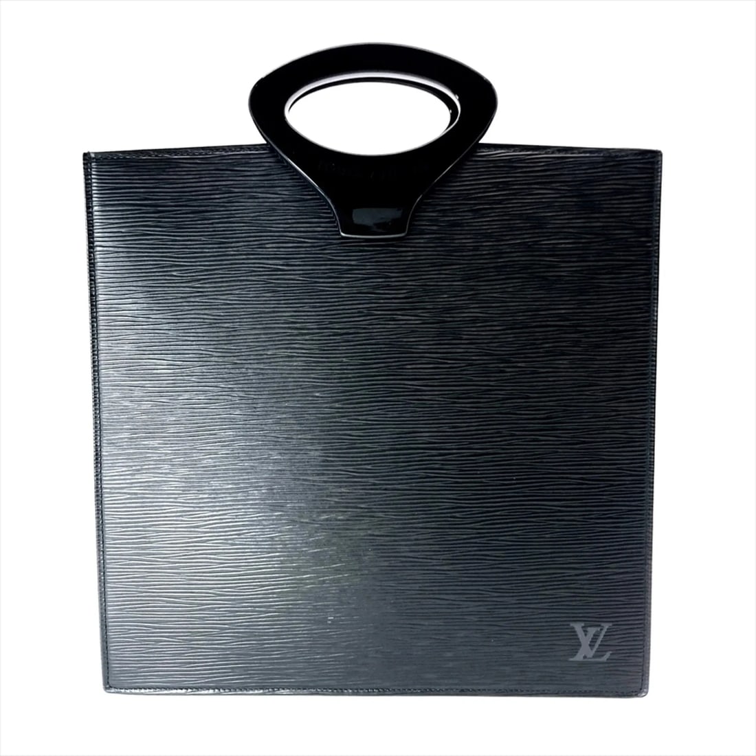 LOUIS VUITTON OMBRE HANDBAG, EPI LEATHER: Louis Vuitton Ombre Handbag, Epi Leather Brand: Louis Vuitton Type/Style: Handbag Material: Epi leather Color: Black, Noir Size: (HxWxD) 27.5cm x 28cm x 5.5cm / 10.82inch x 11.02inch x 2.16inch