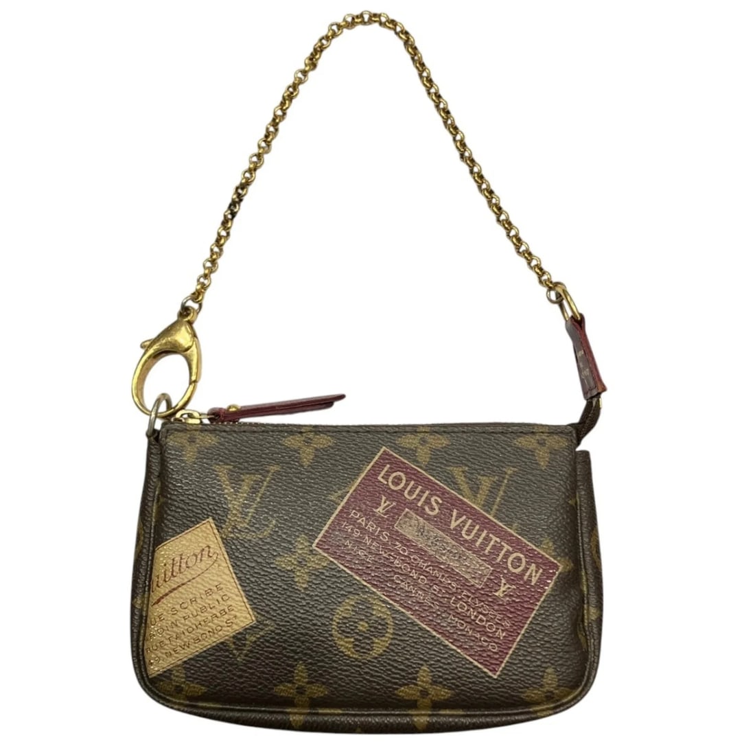 LOUIS VUITTON MINI POCHETTE ACCESSOIRES MONOGRAM: Louis Vuitton Mini Pochette Accessoires Monogram Brand: Louis Vuitton Type/Style: Pochette Material: Monogram Color: Brown Size: (HxWxD) 10cm x 14.5cm x 3cm / 3.93inch x 5.7inch x 1.18inch Accesso