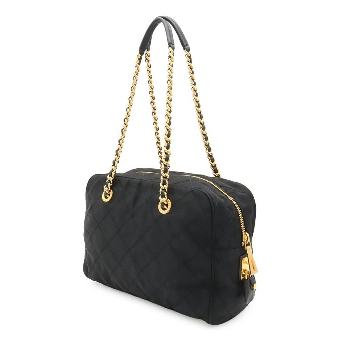 PRADA TRIANGLE QUILTED SHOULDER BAG - 3