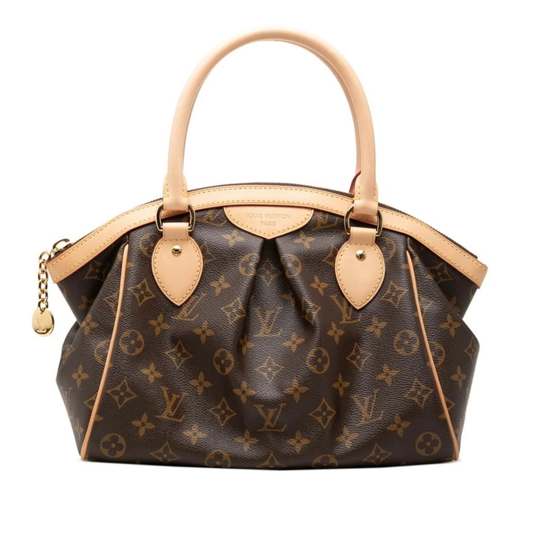 LOUIS VUITTON MONOGRAM TIVOLI PM HANDBAG: Louis Vuitton Monogram Tivoli PM Handbag Brand: Louis Vuitton Type/Style: Handbag Material: PVC , Leather Color: Brown Size: (HxWxD) 22.5cm x 35.5cm x 13.5cm / 8.85inch x 13.97inch x 5.31inch