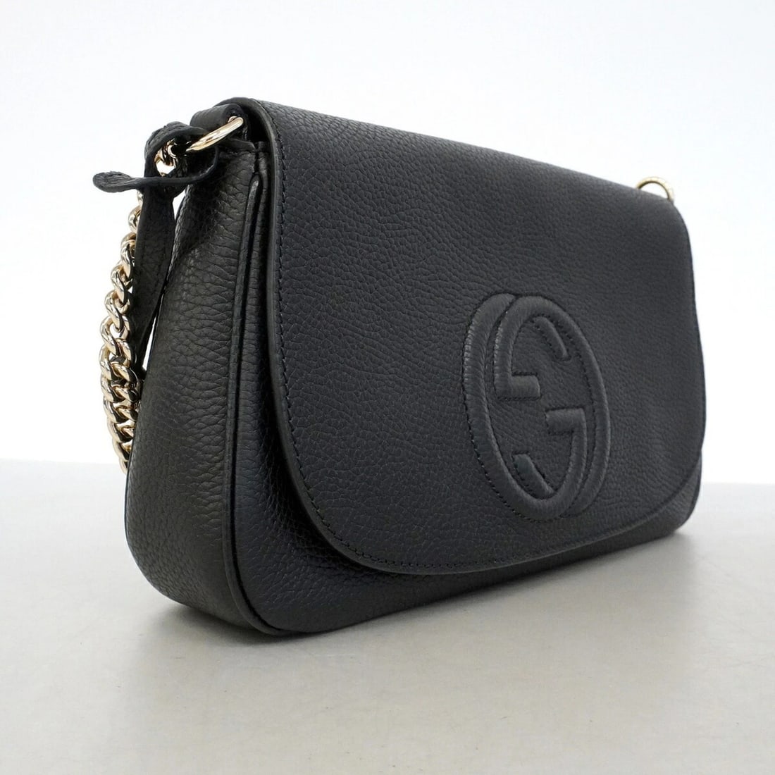 GUCCI SOHO INTERLOCKING G SHOULDER BAG - 2
