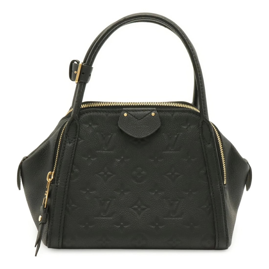 LOUIS VUITTON MONOGRAM EMPREINTE MARE BB HANDBAG: Louis Vuitton Monogram Empreinte Mare BB Handbag Brand: Louis Vuitton Type/Style: Handbag Material: Monogram Empreinte , Leather Color: Noir Size: (HxWxD) 16.5cm x 22cm x 16.5cm / 6.49inch x 8.66inch
