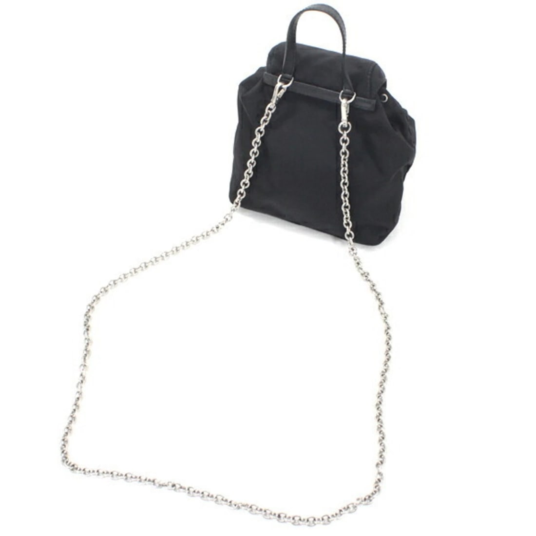 PRADA SHOULDER BAG MINI BACKPACK NYLON BLACK - 2