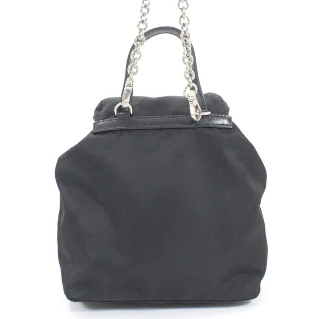 PRADA SHOULDER BAG MINI BACKPACK NYLON BLACK - 3