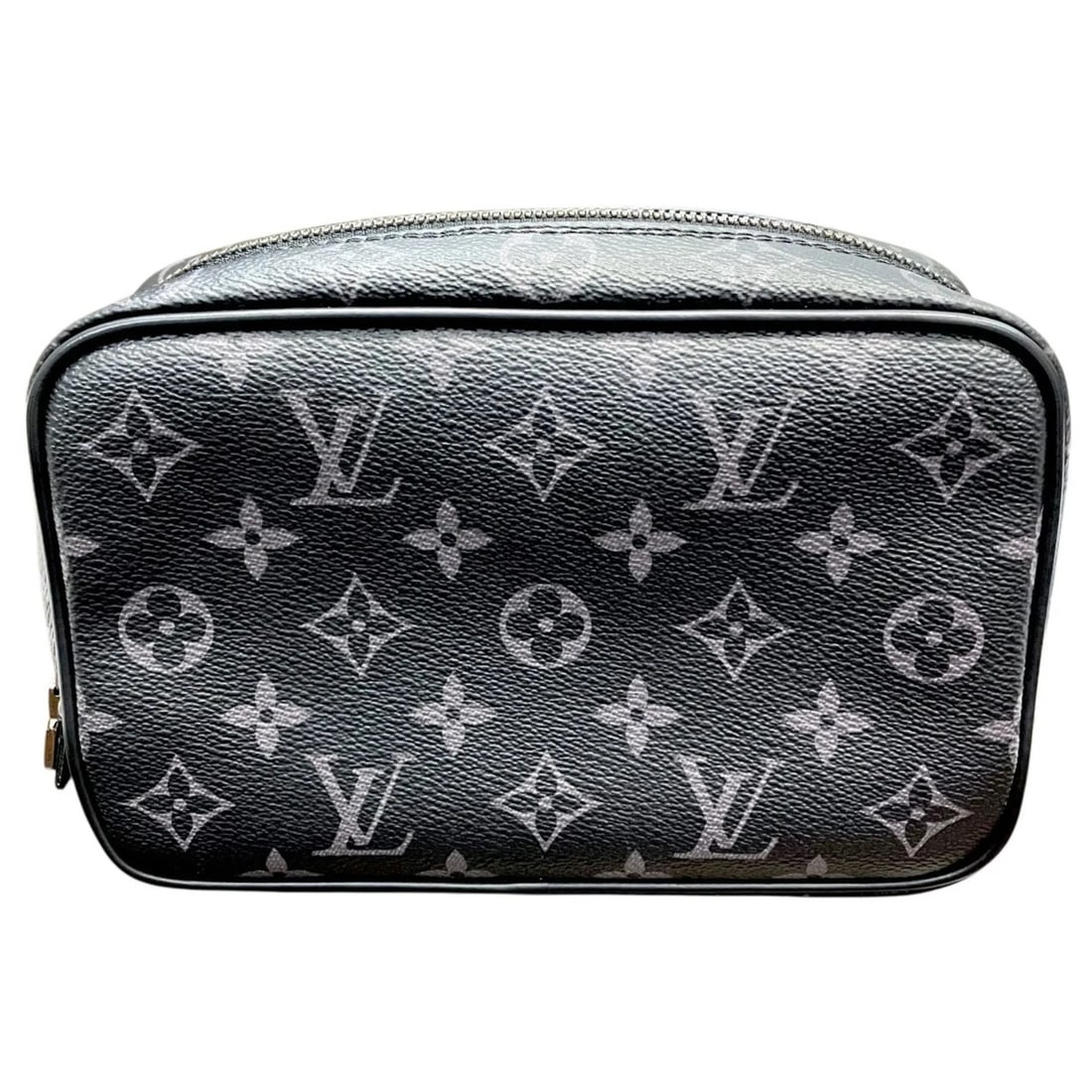 LOUIS VUITTON TROUSE TOILETTE PM POCHETTE: Louis Vuitton Trouse Toilette PM Pochette Brand: Louis Vuitton Type/Style: Pochette Material: Monogram Eclipse Color: Other Size: (HxWxD) 15cm x 20cm x 7cm / 5.9inch x 7.87inch x 2.75inch