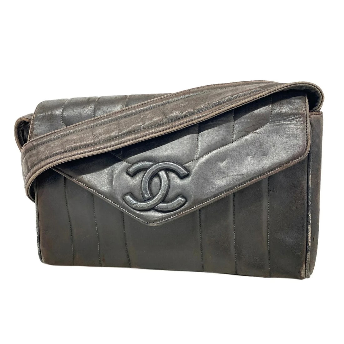 CHANEL SHOULDER BAG, LAMBSKIN, BLACK, WOMEN'S: Chanel Shoulder Bag, Lambskin, Black, Women's Brand: Chanel Type/Style: Shoulder bag Material: Leather Color: Black Size: (HxWxD) 19cm x 27.5cm x 6.5cm / 7.48inch x 10.82inch x 2.55inch Accessorie