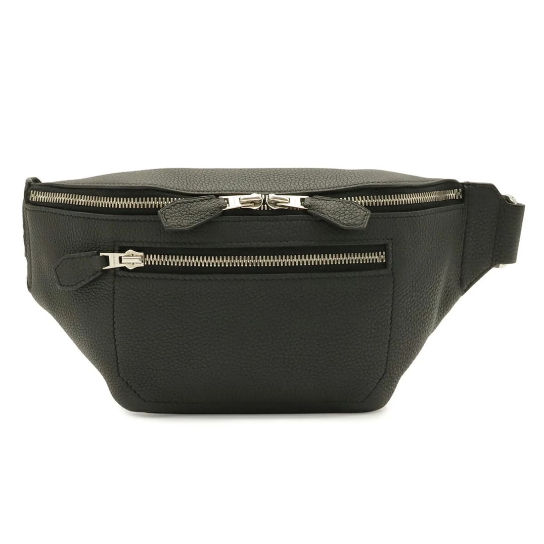 HERMES CITYSLIDE CROSS PM BAG, BODY WAIST SHOULDER: HERMES Cityslide Cross PM Bag, Body Waist Shoulder Brand: Hermes Type/Style: Shoulder bag, Sling bag Material: Togo leather Color: Black Size: (HxWxD) 14cm x 28cm x 7cm / 5.51inch x 11.02inch x 2.75in