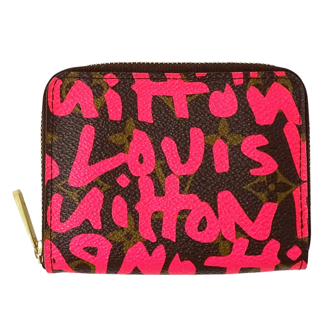 LOUIS VUITTON MONOGRAM GRAFFITI WOMEN'S WALLET/COIN: Louis Vuitton Monogram Graffiti Women's Wallet/Coin Brand: Louis Vuitton Type/Style: Material: Monogram Graffiti Color: Brown, Fuchsia, Galle, Monogram, Pink Size: (HxWxD) 9cm x 11cm x 2cm / 3.54inch