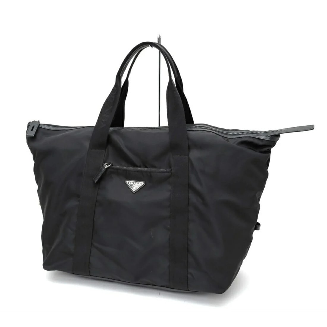 PRADA NYLON X SAFFIANO LEATHER DUFFLE BAG (1 of 3)