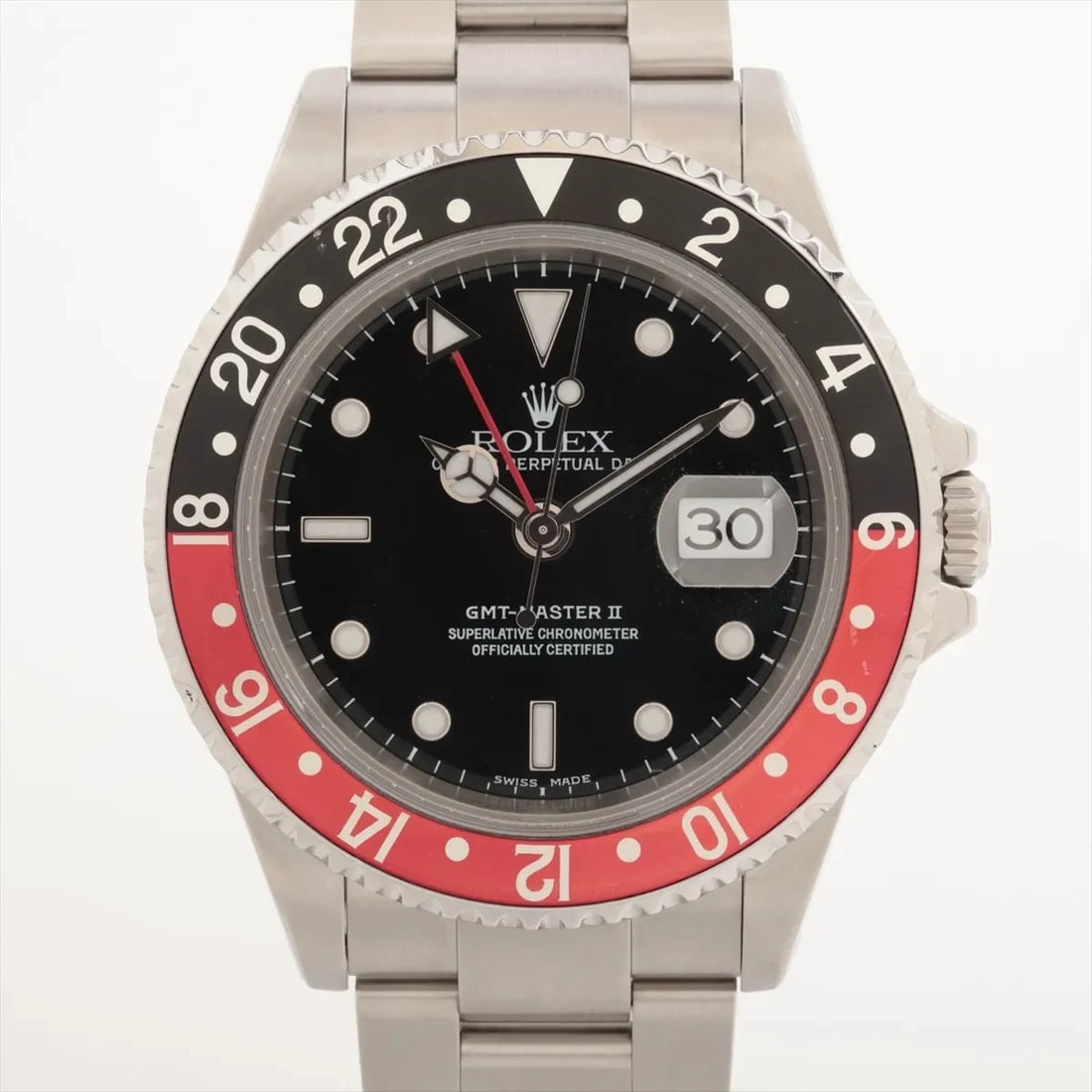 ROLEX GMT MASTER SS BLACK: Rolex GMT Master SS black Brand: Rolex Type/Style: Wristwatch Material: SS Color: Dial Color Black Size: Case:W1.6 x H1.6inch / W40 x H40 Circumference of Wrist:7.5inch / 19 Accessories: None