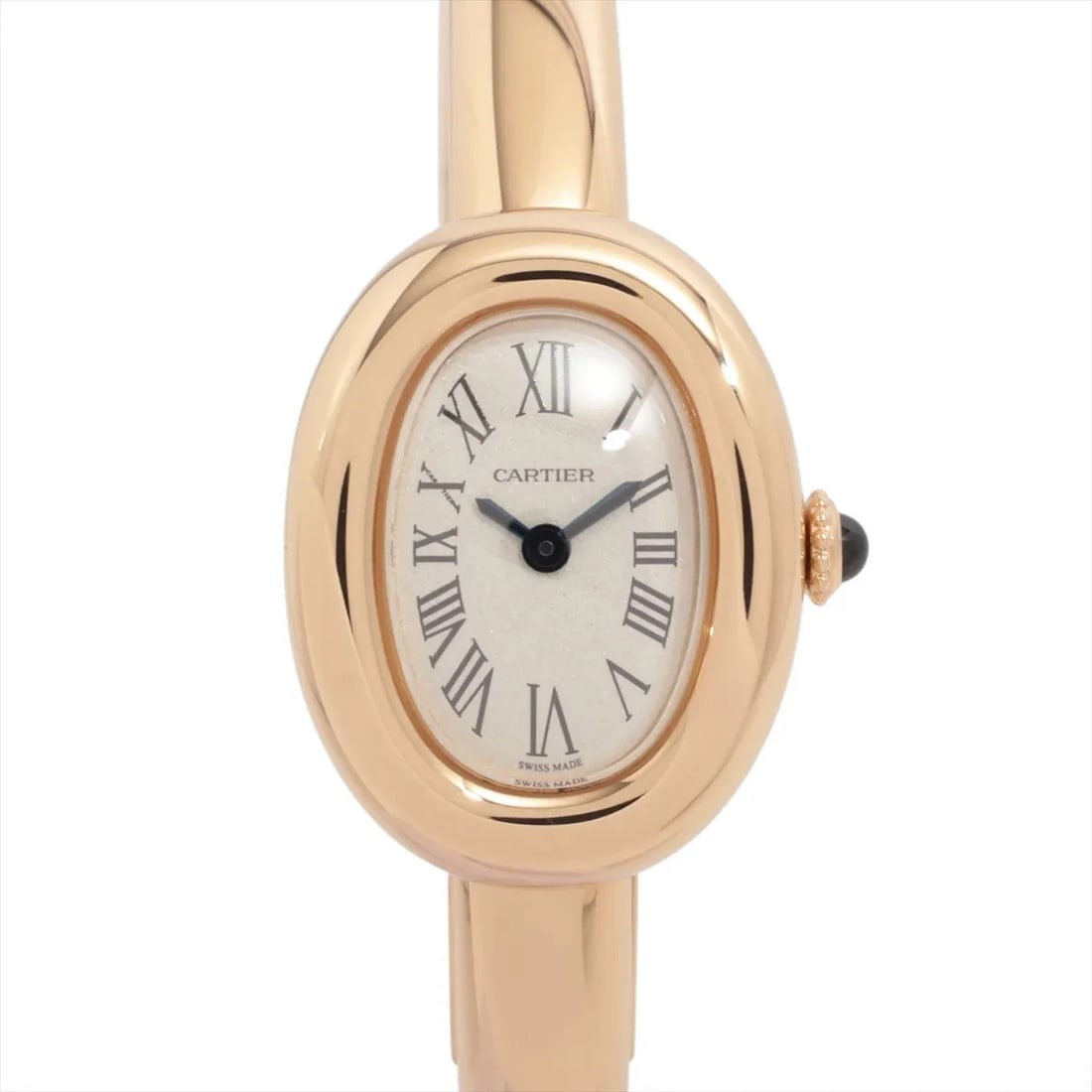 CARTIER BAIGNOIRE MINI YG QZ: Cartier Baignoire Mini YG QZ Brand: Cartier Type/Style: Wristwatch Material: YG Color: Dial Color Silver Size: Case:W0.4 x H0.8inch / W18.7 x H24.6 Circumference of Wrist:5.7inch / 14.5 Accessories: