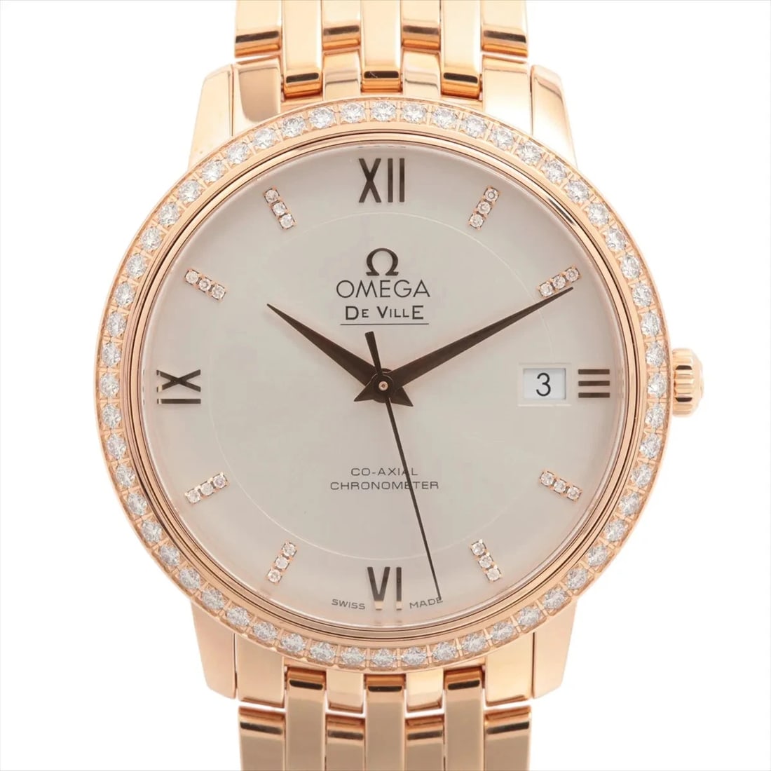 OMEGA DEVIL PRESTIGE RG: Omega Devil Prestige RG Brand: Omega Type/Style: Wristwatch Material: RG Color: Dial Color Silver Size: Case:W1.2 x H1.2inch / W36.8 x H36.8 Circumference of Wrist:6.9inch / 17.5 Accessories: None