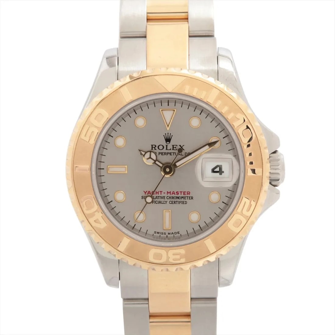 ROLEX YACHT?MASTER SS?YG: Rolex Yacht?Master SS?YG Brand: Rolex Type/Style: Wristwatch Material: SS?YG Color: Dial Color Gray Size: Case:W0.8 x H0.8inch / W29 x H29 Circumference of Wrist:6.5inch / 16.5 Accessories: None