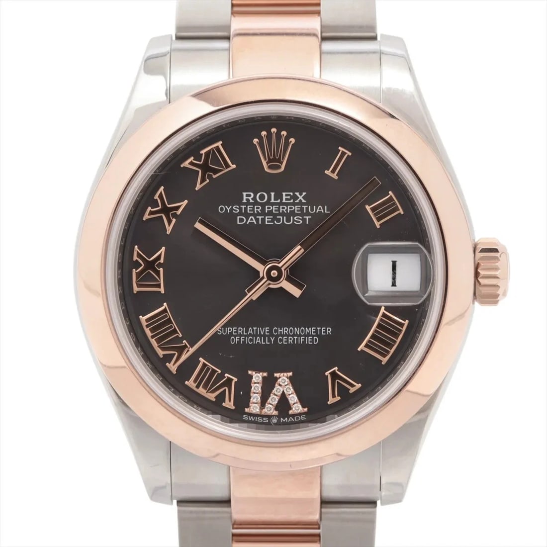 ROLEX DATEJUST PG?SS SLATE OYSTER BRACELET: Rolex Datejust PG?SS Slate oyster bracelet Brand: Rolex Type/Style: Wristwatch Material: PG?SS Color: Dial Color slate Size: Case:W1.2 x H1.2inch / W31 x H31 Circumference of Wrist:6.9inch / 17.5