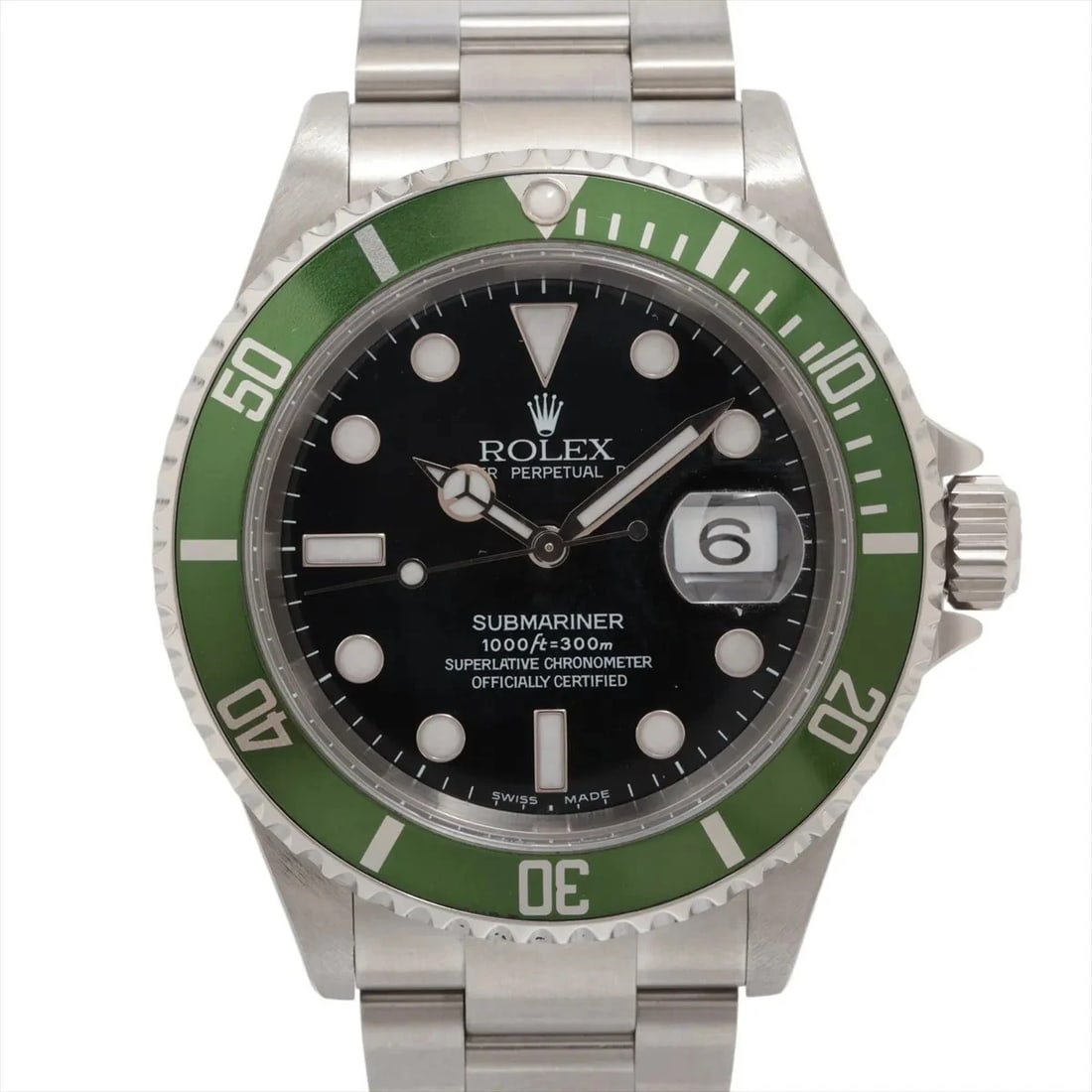 ROLEX SUBMARINER DATE SS BLACK: Rolex SUBMARINER DATE SS black Brand: Rolex Type/Style: Wristwatch Material: SS Color: Dial Color Black Size: Case:W1.6 x H1.6inch / W40 x H40 Circumference of Wrist:6.5inch / 16.5 Accessories: None