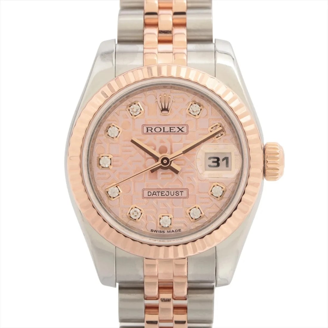 ROLEX DATEJUST PG?SS PINK ENGRAVED COMPUTER: Rolex Datejust PG?SS Pink engraved computer Brand: Rolex Type/Style: Wristwatch Material: PG?SS Color: Dial Color Pink carving computer Size: Case:W0.8 x H0.8inch / W26 x H26 Circumference of