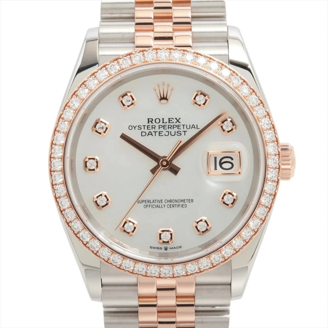 ROLEX DATEJUST PG?SS WHITE SHELL JUBILEE BRACELET: Rolex DATEJUST PG?SS white shell jubilee bracelet Brand: Rolex Type/Style: Wristwatch Material: PG?SS Color: Dial Color white shell Size: Case:W1.2 x H1.2inch / W36 x H36 Circumference of Wrist:7.3inc