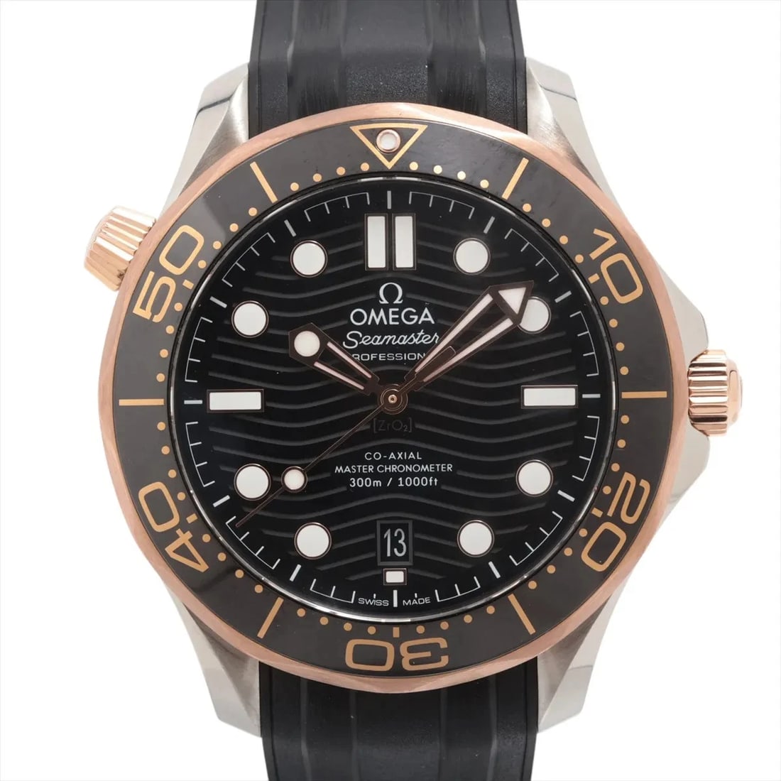 OMEGA SEAMASTER PROFESSIONAL DIVER CO-AXIAL MASTER CHRONOMETER: Omega Seamaster Professional Diver Co-Axial Master chronometer Brand: Omega Type/Style: Wristwatch Material: SS x Sedona Gold x Rubber Color: Dial Color Black Size: Case:W1.6 x H1.6inch / W42 x H42