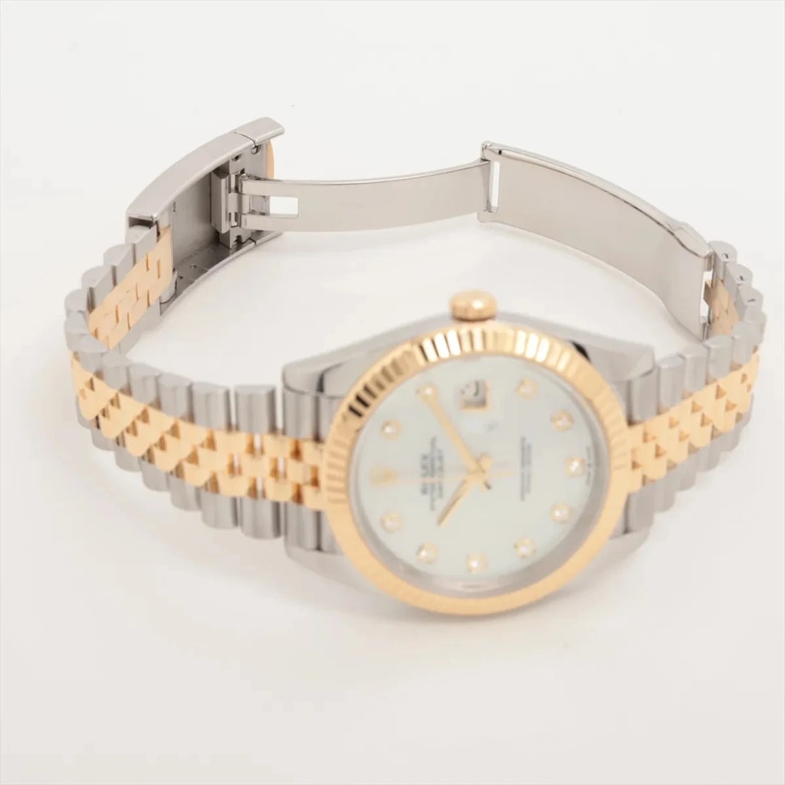 ROLEX DATEJUST SS?YG WHITE SHELL - 4