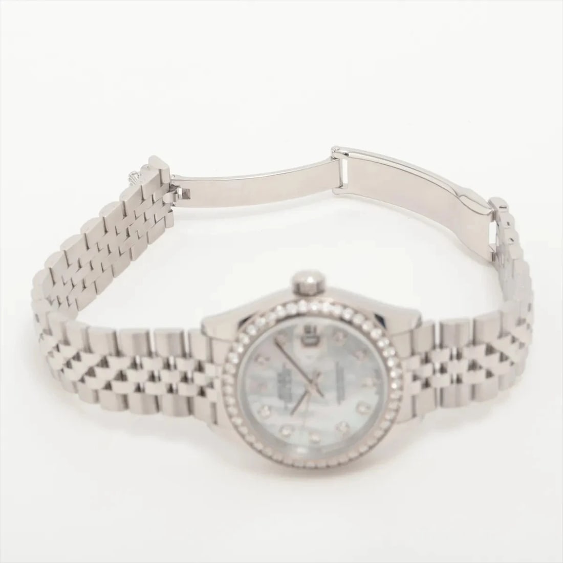 ROLEX DATEJUST SS?WG WHITE SHELL - 4