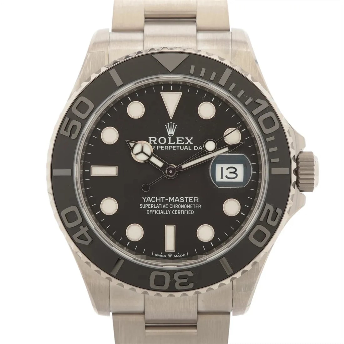 ROLEX YACHT MASTER TI INTENSE BLACK: Rolex Yacht Master TI Intense black Brand: Rolex Type/Style: Wristwatch Material: TI Color: Dial Color intense black Size: Case:W1.6 x H1.6inch / W42 x H42 Circumference of Wrist:7.5inch / 19 Acce