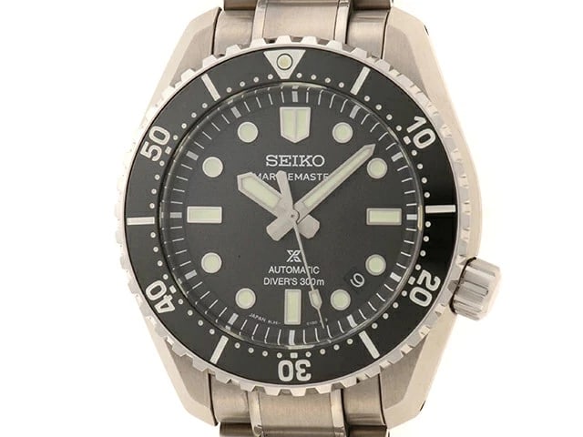 SEIKO WATCH PROSPEX MARINE MASTER HERITAGE BLACK AUTOMATIC: SEIKO WATCH PROSPEX MARINE MASTER HERITAGE BLACK AUTOMATIC Brand: SEIKO Type/Style: Wristwatch Material: SS Color: Dial Color BLACK Size: Case size: 42.6mm Wrist size: Approx. 21cm Accessories: None