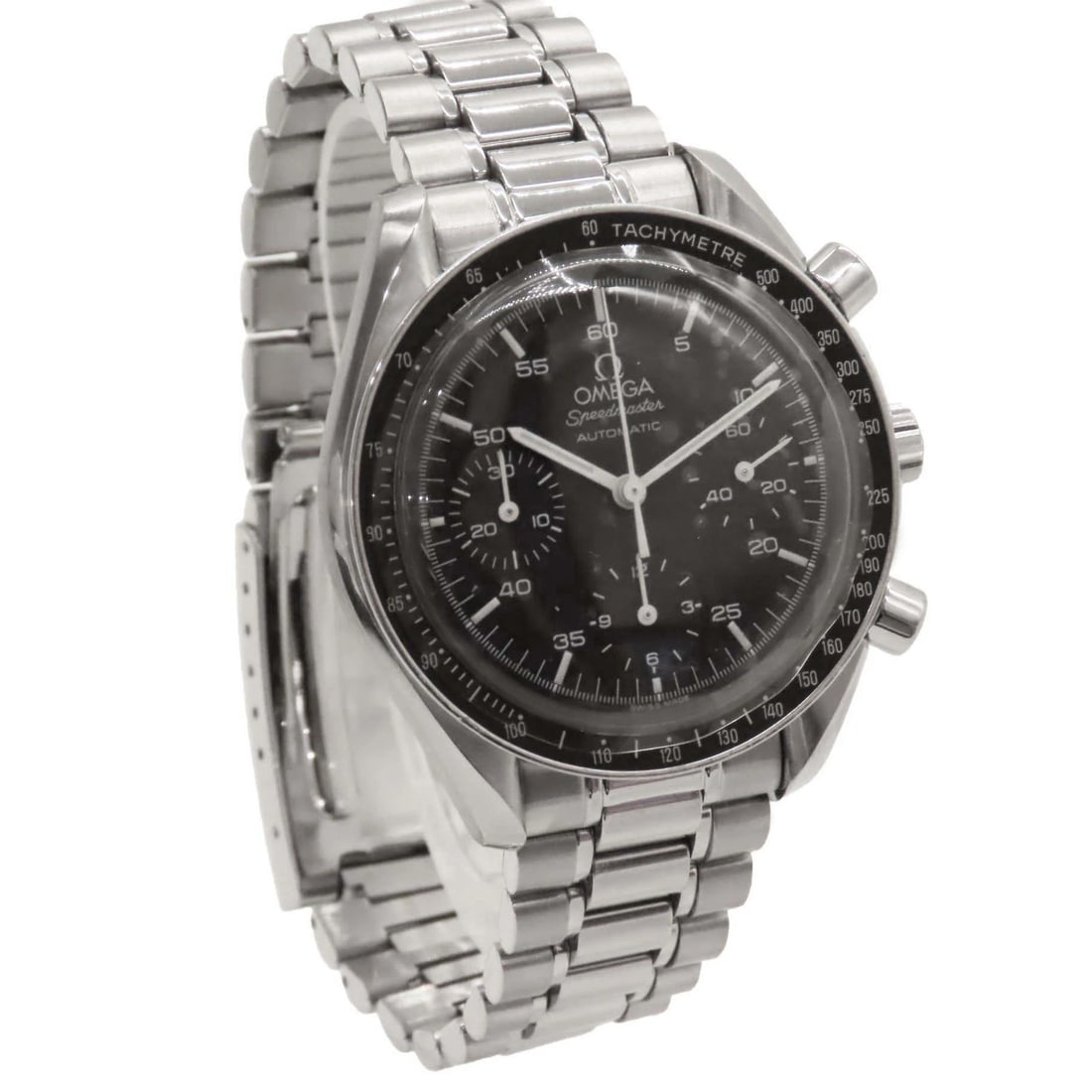 OMEGA WATCH SPEEDMASTER BLACK AUTOMATIC CHRONOGRAPH - 3