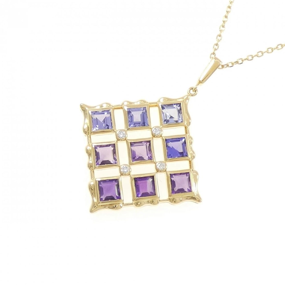 MIKIMOTO COLOR STONE NECKLACE - 3