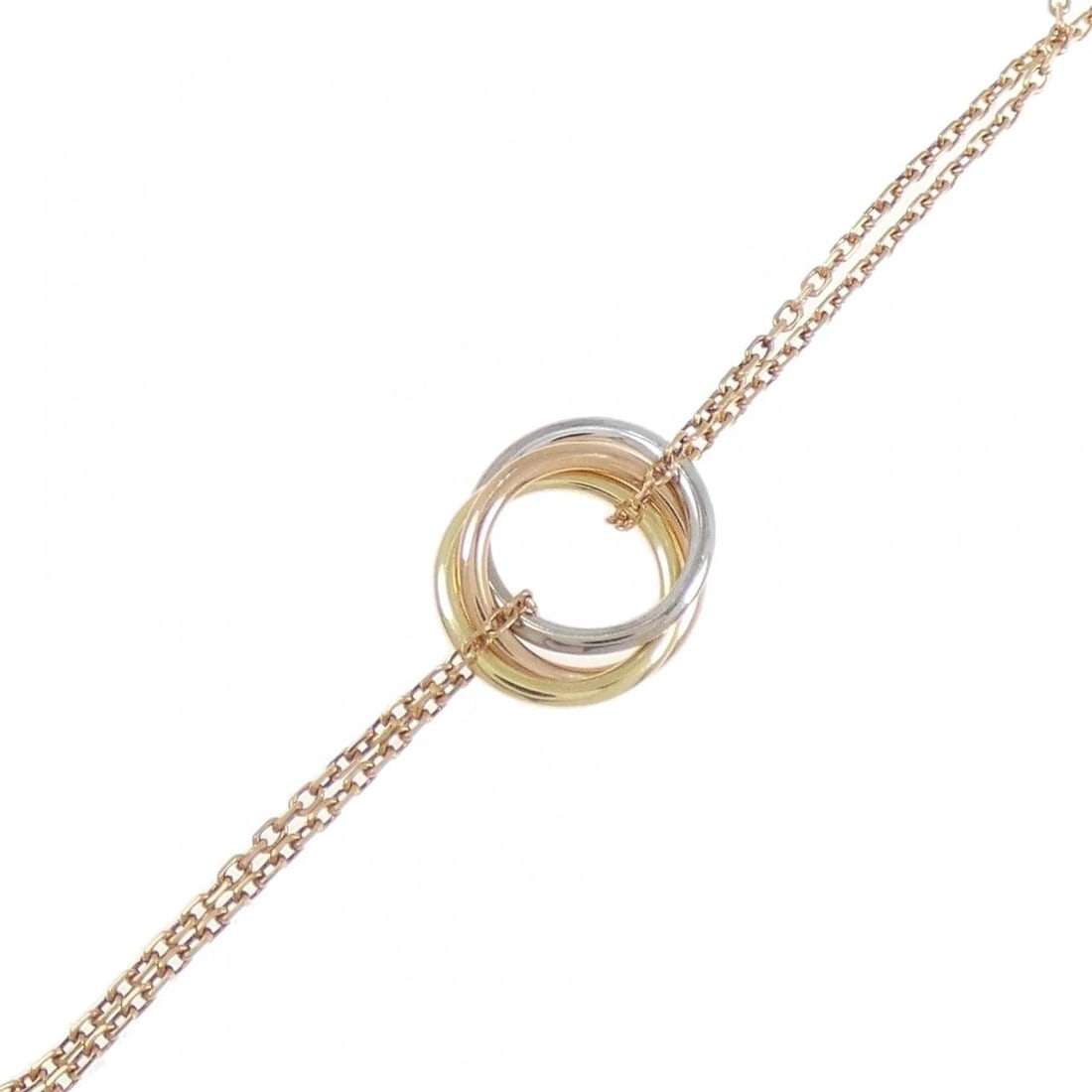 CARTIER TRINITY BRACELET: Cartier Trinity Bracelet Brand: CARTIER Type/Style: Cartier Bracelets Material: 750 Yellow Gold/750 White Gold/750 Pink Gold, Color: Yellow Gold White Gold Pink Gold Size: 13-15.5cm Max width approx: