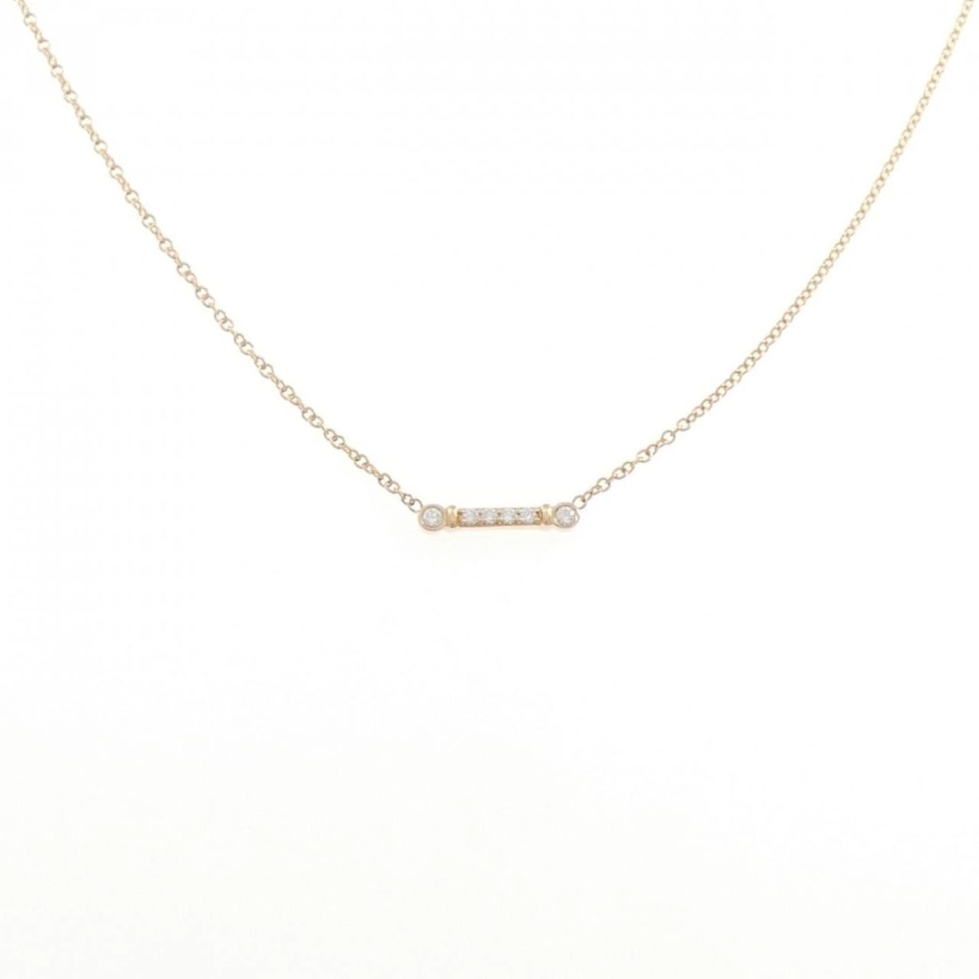TIFFANY & CO. FLEUR DE LIS STEM NECKLACE: TIFFANY & Co. Fleur de Lis Stem Necklace Brand: TIFFANY&Co. Type/Style: TIFFANY&Co. Necklace Material: 750 Pink Gold, Main Stone Natural Color: Pink Gold Size: 40cm Pendant length approx. x width