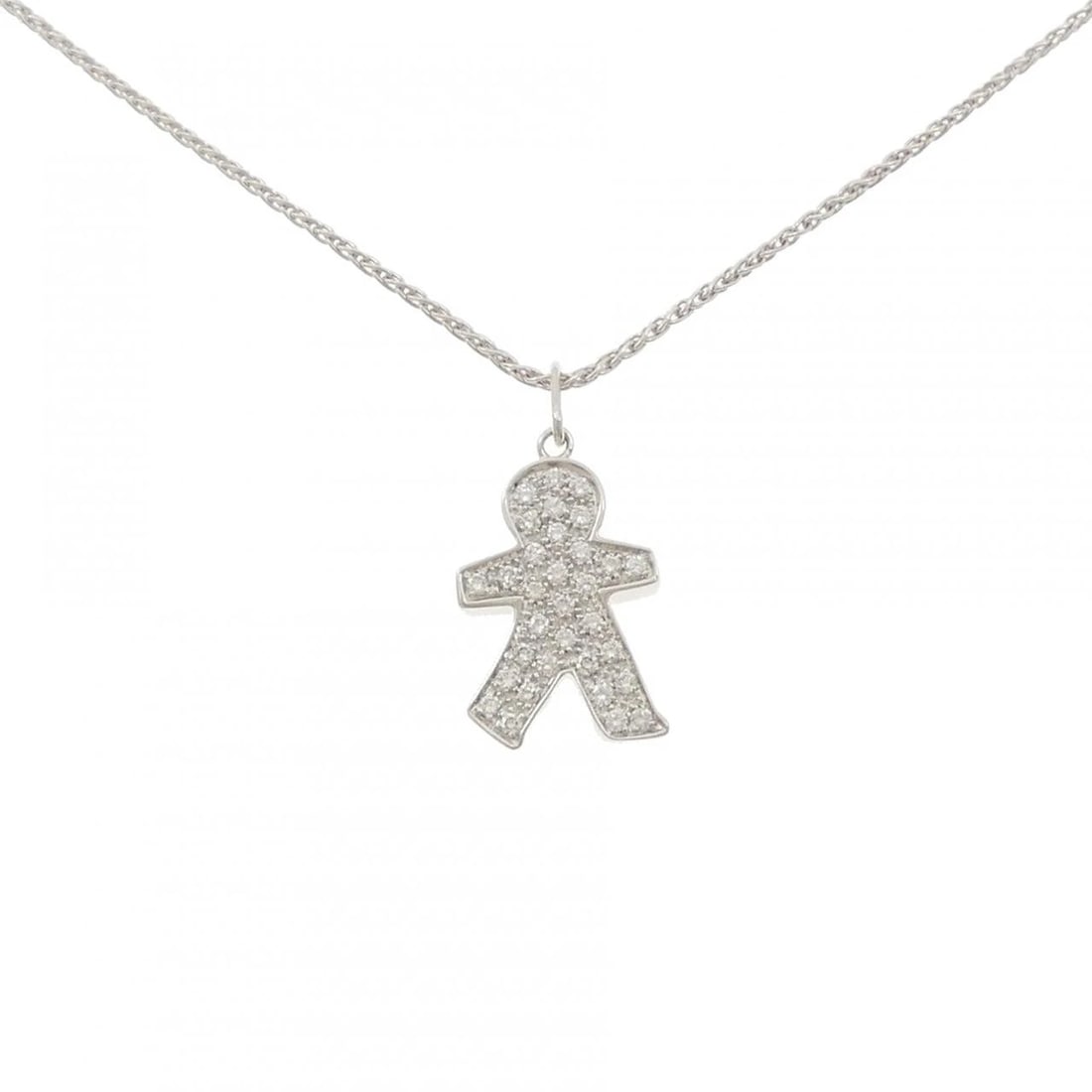 BIBIZI DIAMOND NECKLACE: Bibizi Diamond Necklace Brand: BIBIGI Type/Style: Bibiji Necklace Material: 750 white gold, Main Stone Natural Color: white gold Size: 42-47cm Pendant length approx. x width approx.: 30.4mmx15.3mm