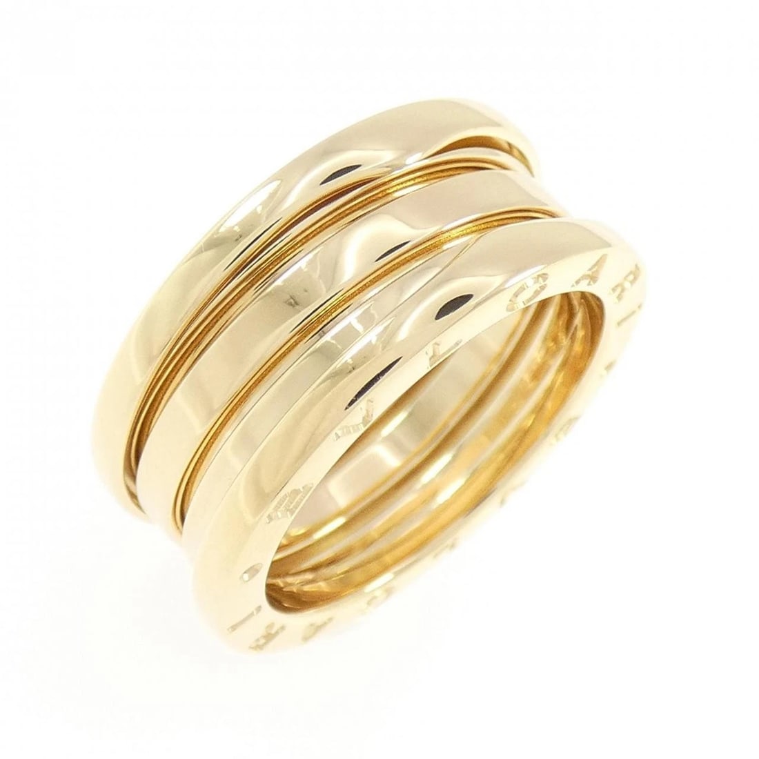 BVLGARI B.ZERO1 3-BAND RING: Bvlgari B.zero1 3-Band Ring Brand: BVLGARI Type/Style: Bulgari Ring Material: 750 yellow gold, Color: yellow gold Size: US7 1/4(55) Accessories: None Accessories Notice: When purchasing pre-owned