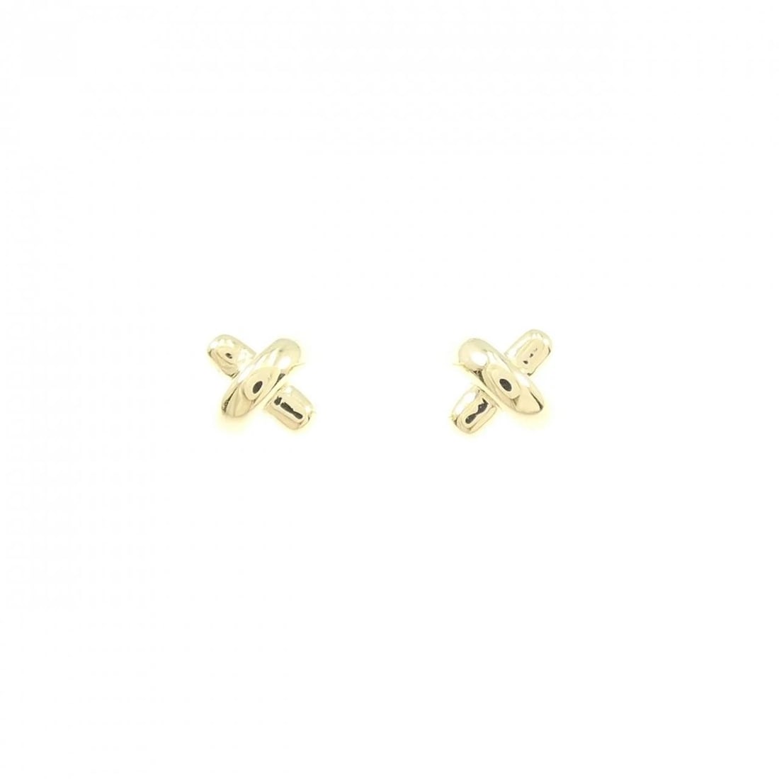 TIFFANY&CO. CROSS STITCH PIERCE: TIFFANY&Co. Cross Stitch Pierce Brand: TIFFANY&Co. Type/Style: TIFFANY&Co. Pierce/Earring Material: 750 yellow gold, Color: yellow gold Size: Approximate dimensions (height x width): 4.4cm x 4.7cm