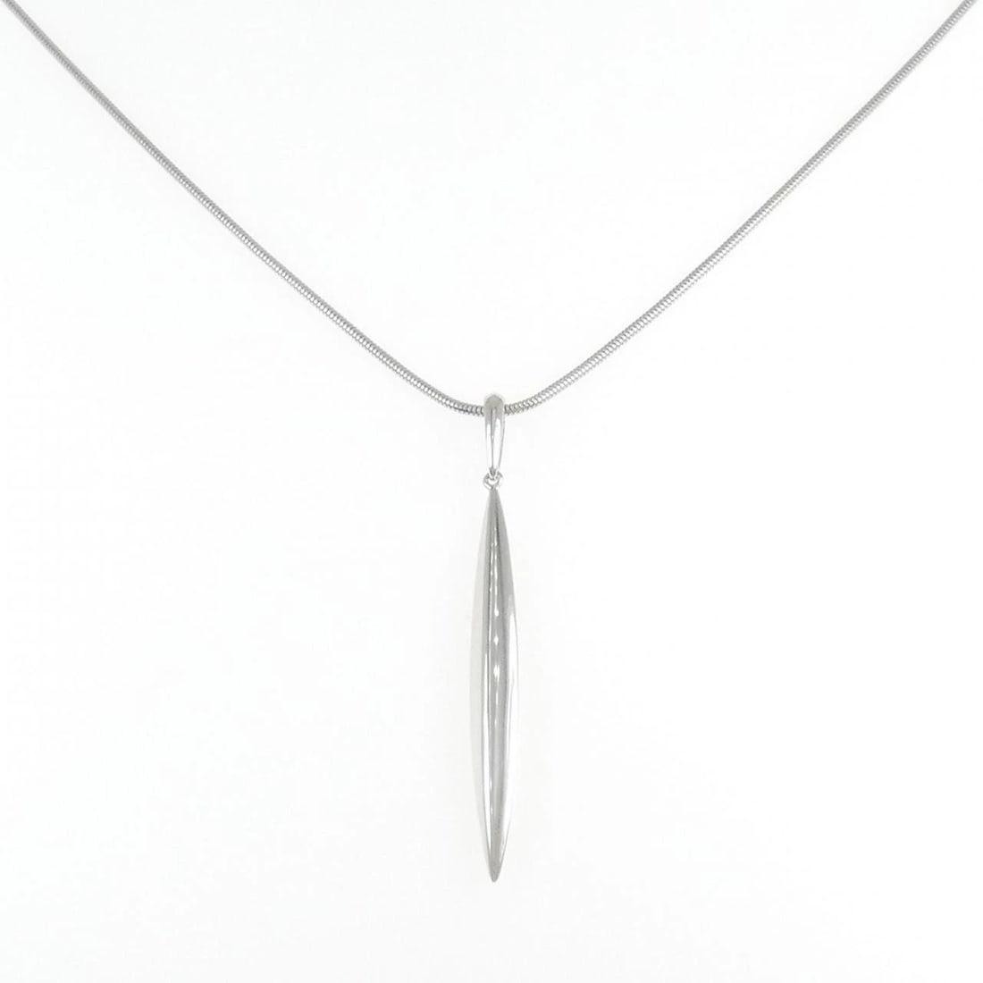 TIFFANY&CO. FEATHER NECKLACE: TIFFANY&Co. Feather Necklace Brand: TIFFANY&Co. Type/Style: TIFFANY&Co. Necklace Material: 750 white gold, Color: white gold Size: 51cm Pendant length approx. x width approx.: 48.8mmx4.9mm Chain maxim
