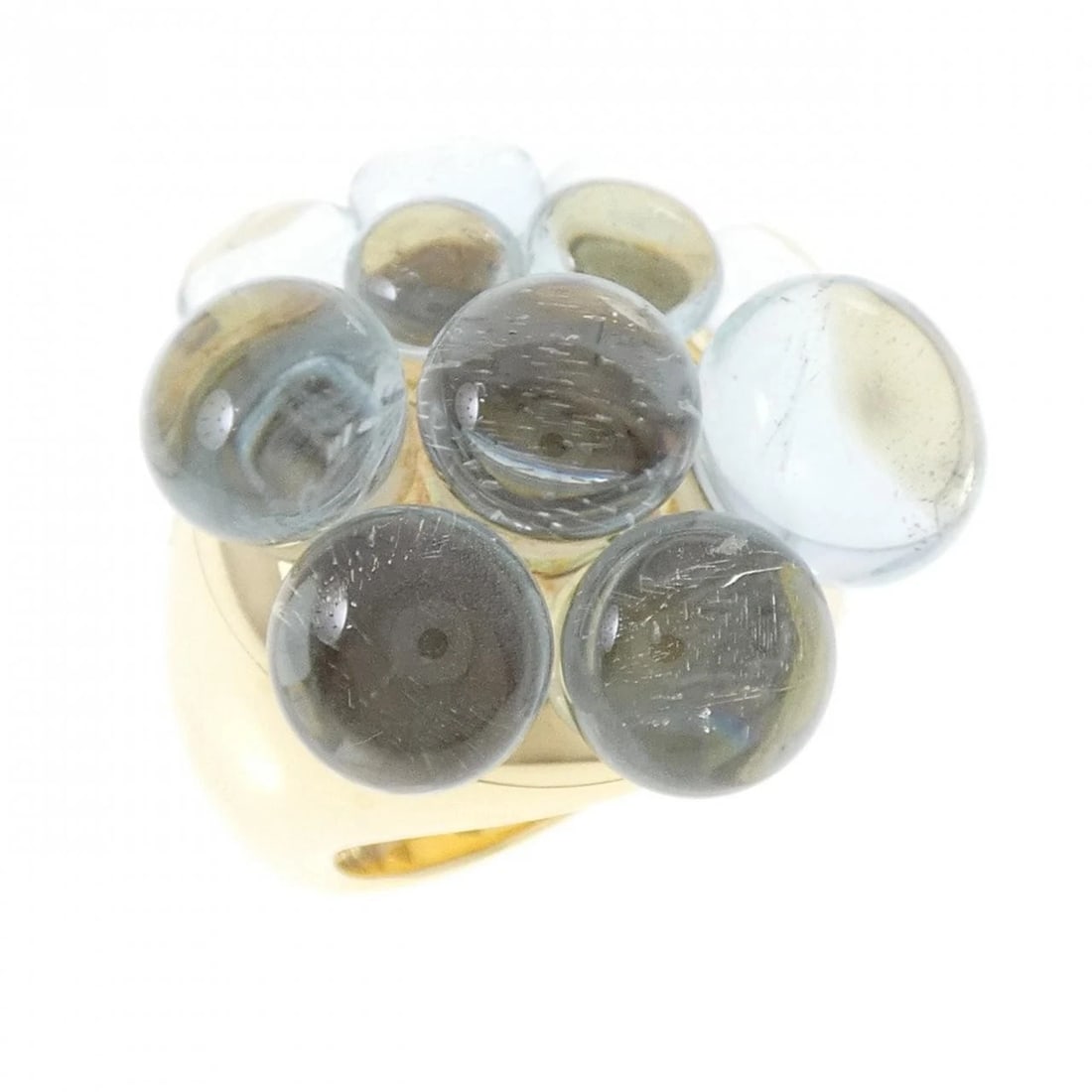 POMELLATO MORA RING: Pomellato Mora Ring Brand: Pomellato Type/Style: Pomellato Ring Material: 750 yellow gold, Color: yellow gold Size: US8 Accessories: None Accessories Notice: When purchasing pre-owned goods, please