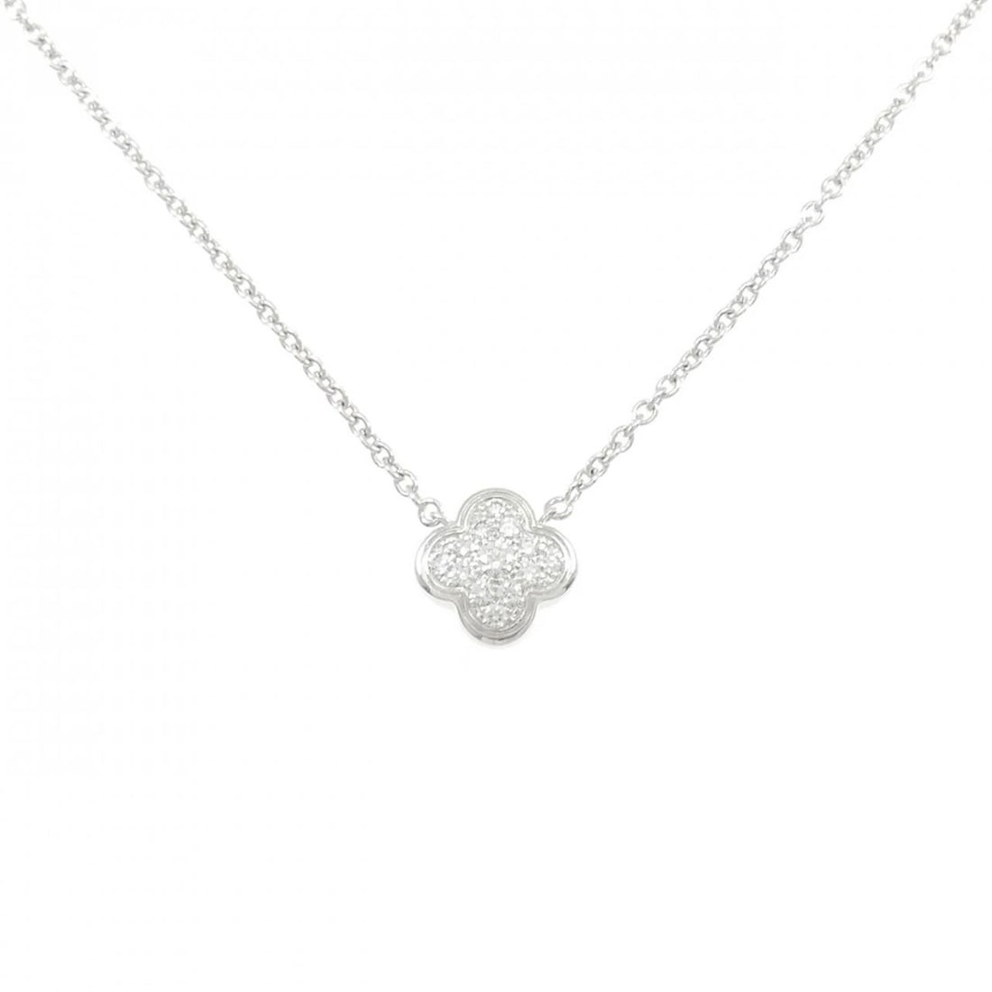 VAN CLEEF & ARPELS NECKLACE: Van Cleef & Arpels Necklace Brand: Van Cleef & Arpels Type/Style: Van Cleef & Arpels Necklace Material: 750 white gold, Main Stone Natural Color: white gold Size: 37?41cm Pendant length approx. x widt