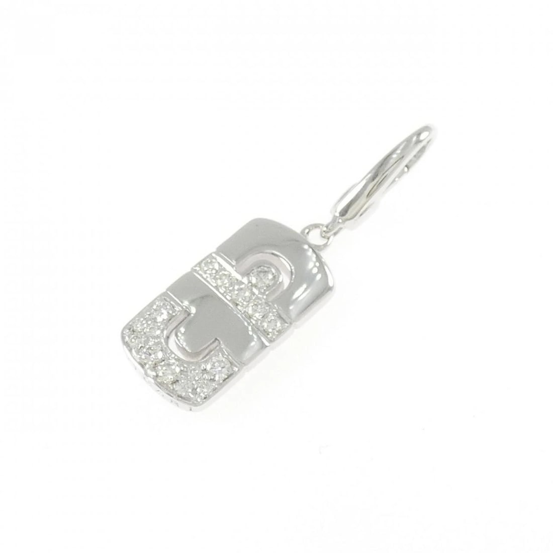 BVLGARI PARENTESI CHARM: Bvlgari Parentesi Charm Brand: BVLGARI Type/Style: Bvlgari Jewels/Precious Metals Etc. Material: 750 white gold, Main Stone Natural Color: White Gold Size: Approx. height x width: 33.2mm x 10.1mm