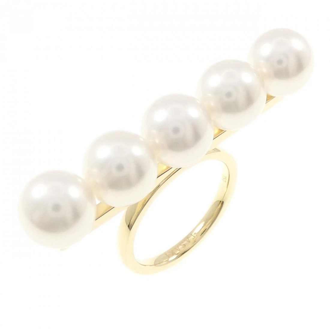 TASAKI BALANCE SIGNATURE RING: Tasaki Balance Signature Ring Brand: TASAKI Type/Style: Tasaki Ring Material: 750 yellow gold, Color: yellow gold Size: US5 1/4 Accessories: None Accessories Notice: When purchasing pre-ow