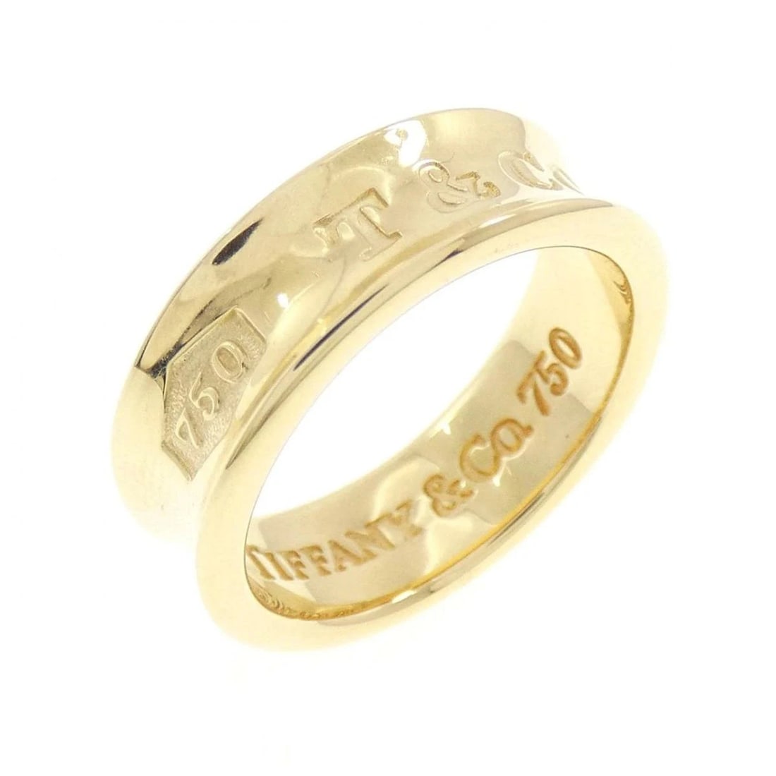 TIFFANY RING 750 YELLOW GOLD: Tiffany Ring 750 Yellow Gold Brand: Tiffany & Co. Type/Style: Ring Material: 750 Yellow Gold, Color: Gold Size: US 5 Accessories: None Accessories Notice: When purchasing pre-owned goods, please
