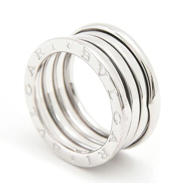 BVLGARI B.ZERO1 RING 18K WHITE GOLD SILVER: Bvlgari B.zero1 Ring 18K White Gold Silver Brand: Bvlgari Type/Style: Ring Material: 18K White Gold, Color: Silver Size: US6.5 Accessories: None Accessories Notice: When purchasing pre-own