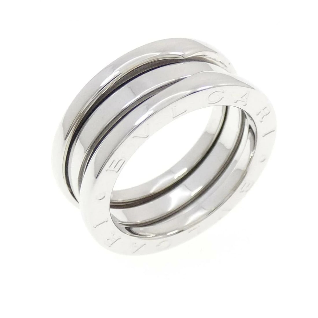BVLGARI B.ZERO1 RING 18K WHITE GOLD BAND: Bvlgari B.zero1 Ring 18K White Gold Band Brand: Bvlgari Type/Style: Ring Material: 18K White Gold, Color: White Gold Size: US 5 Accessories: None Accessories Notice: When purchasing pre-ow