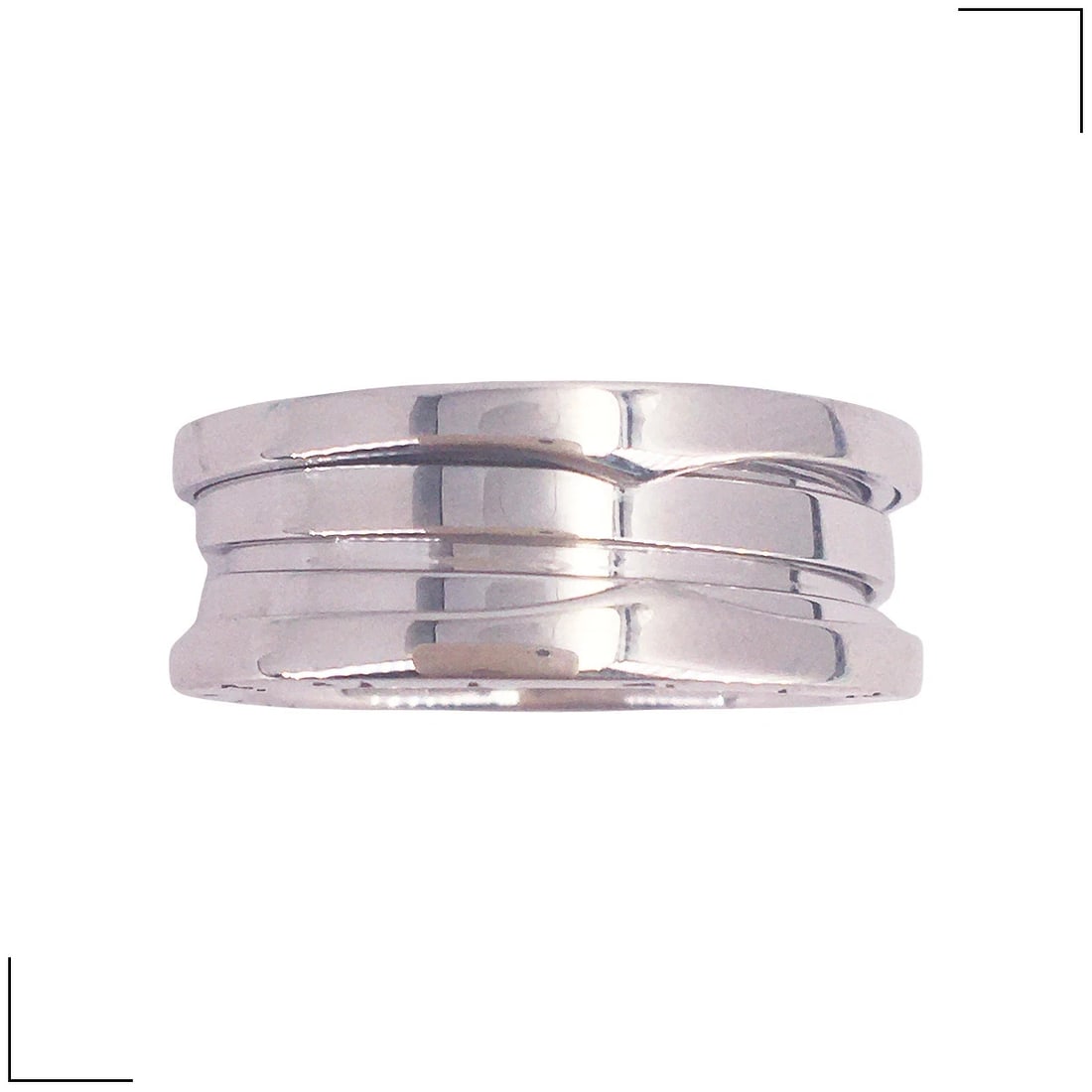 BVLGARI B.ZERO1 RING 18K WHITE GOLD: Bvlgari B.zero1 Ring 18K White Gold Brand: Bvlgari Type/Style: Ring Material: 18K White Gold, Color: White Gold Size: US 7 Accessories: None Accessories Notice: When purchasing pre-owned g