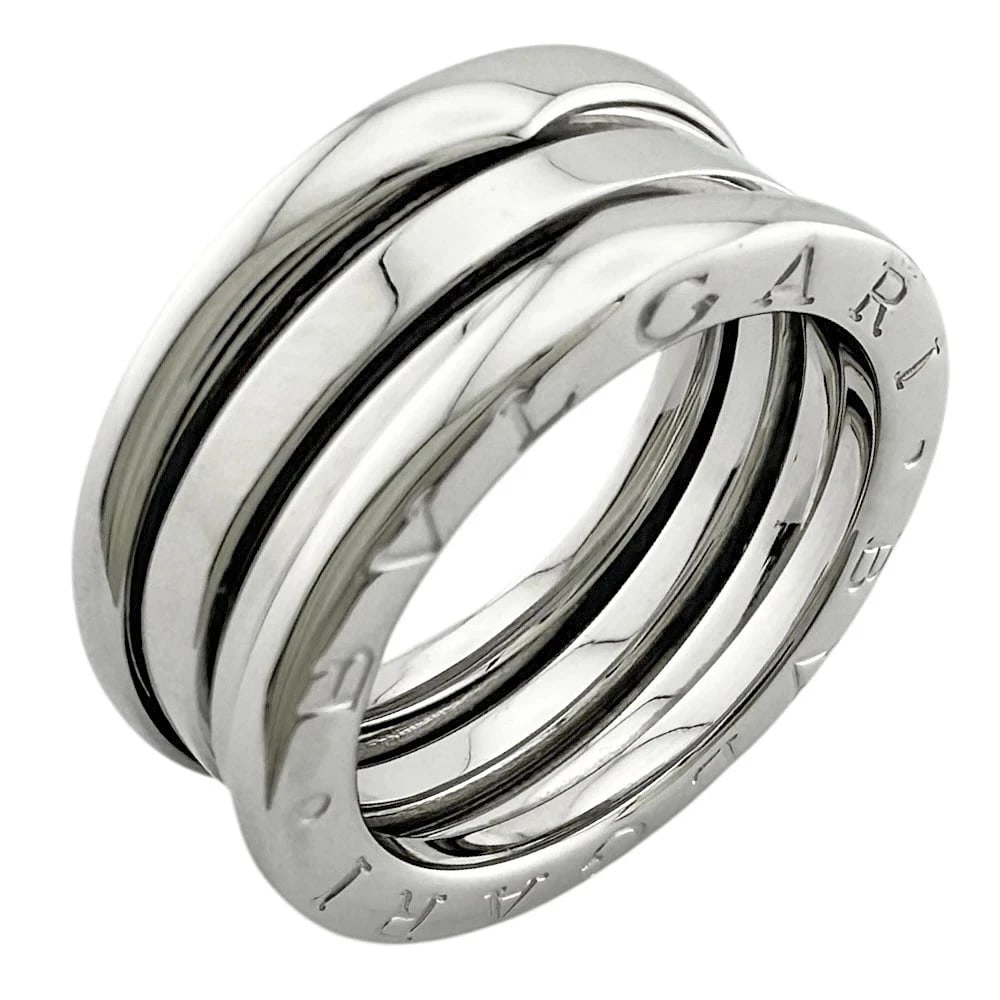 BVLGARI B.ZERO1 3 BAND RING 18K WHITE GOLD SILVER: Bvlgari B.zero1 3 Band Ring 18K White Gold Silver Brand: Bvlgari Type/Style: Ring Material: 18K White Gold, Color: White Gold Size: US 5.5 Accessories: None Accessories Notice: When purcha