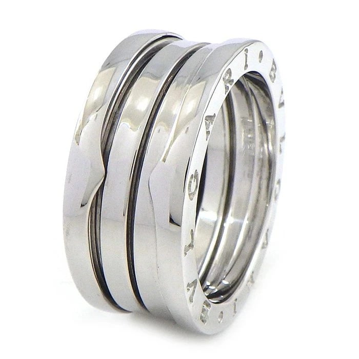 BVLGARI B.ZERO1 RING 3 BAND STAINLESS STEEL: Bvlgari B.zero1 Ring 3 Band Stainless Steel Brand: Bvlgari Type/Style: Ring Material: K18 White Gold, Color: White Gold Size: US 7 Accessories: None Accessories Notice: When purchasing pre