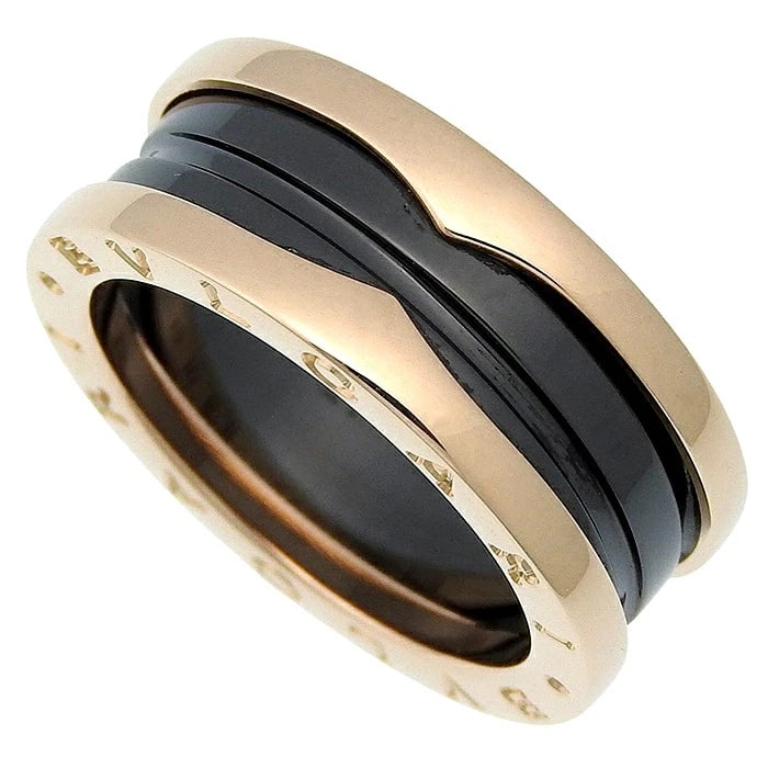 BVLGARI B.ZERO1 RING 18K PINK GOLD WIDE: Bvlgari B.zero1 Ring 18K Pink Gold Wide Brand: Bvlgari Type/Style: Ring Material: 18K Pink Gold, Color: Pink Gold Size: US6.5 Accessories: None Accessories Notice: When purchasing pre-owne