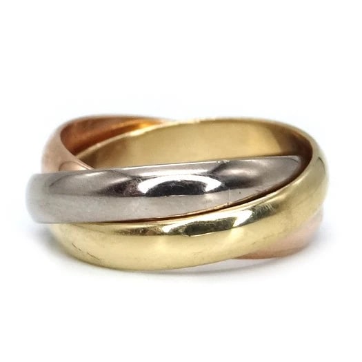 CARTIER TRINITY RING CLASSIC 18K GOLD YELLOW WHITE PINK GOLD (1 of 2)