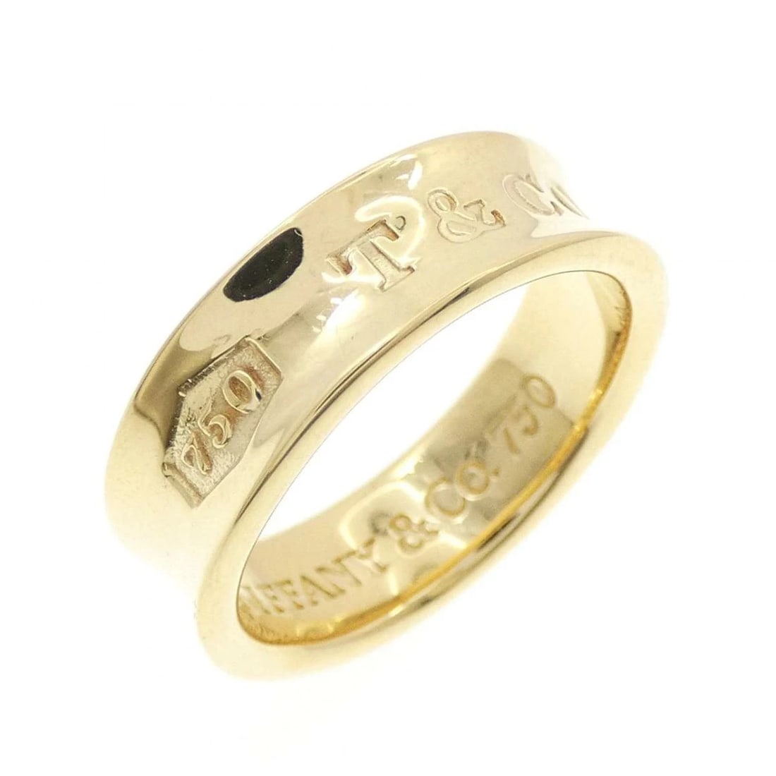 TIFFANY RING 750 YELLOW GOLD: Tiffany Ring 750 Yellow Gold Brand: Tiffany & Co. Type/Style: Ring Material: 750 Yellow Gold, Color: Yellow Gold Size: US 6 Accessories: None Accessories Notice: When purchasing pre-owned goods,
