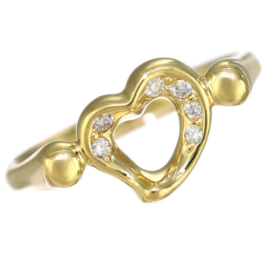 TIFFANY ELSA PERETTI OPEN HEART RING K18 YELLOW GOLD: Tiffany Elsa Peretti Open Heart Ring K18 Yellow Gold Brand: Tiffany & Co. Type/Style: Ring Material: K18 Yellow Gold, Main Stone Natural Color: yellow gold Size: US 7 Accessories: None Acc